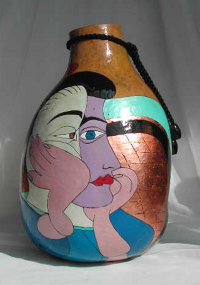 Picasso's Portrait of Jacqueline Decorative Gourd